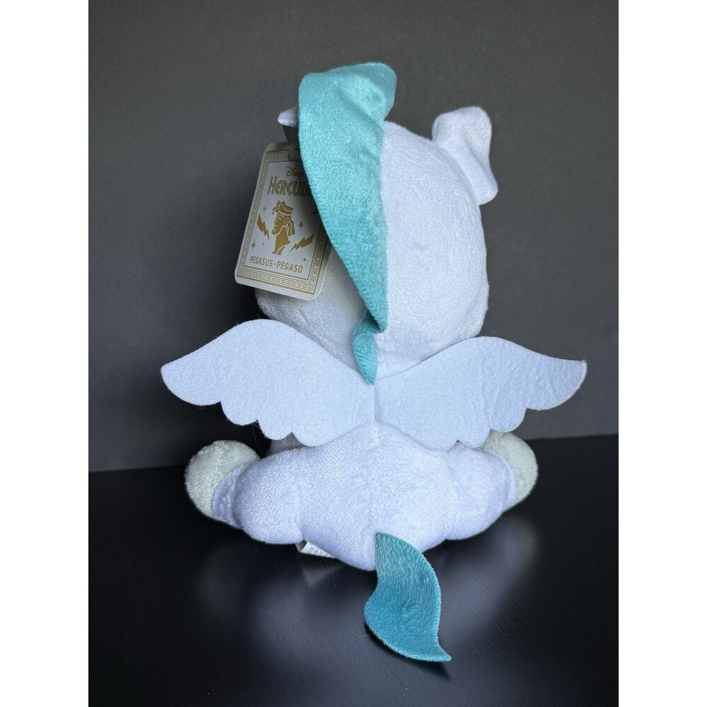 Disney Hercules Pegasus Plush White Winged Horse Just Play 2023 NWT 8” - Picture 3 of 7